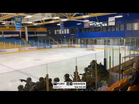 U15 AAA female hockey fury vs kraken