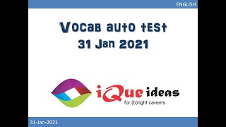 English test (31-01-2021)