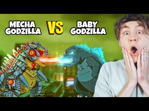 MECHA GOZILLA vs. BABY GODZILLA! WHO WINS?! - Roman Reacts