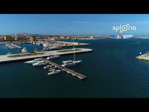 Porto Torres harbour&marinas  Sardinia, Italy 2018.03 aerial video