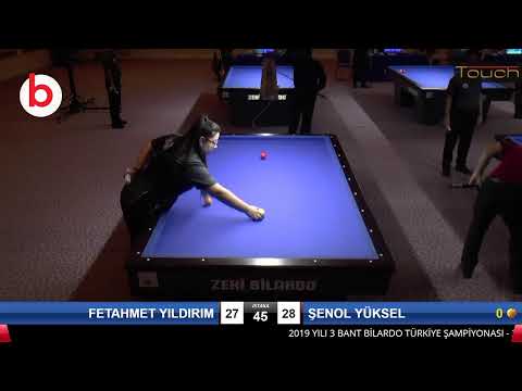 FETAHMET YILDIRIM & ŞENOL YÜKSEL Bilardo Maçı - 2020 TK 1.ETAP ANTALYA-2.ÖN ELEME