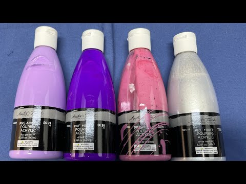 #122 TUTORIAL AND EXPERIMENT WITH MASTERS TOUCH READY MIXED ACRYLIC PAINT! INTERESTING RESULTS! #art