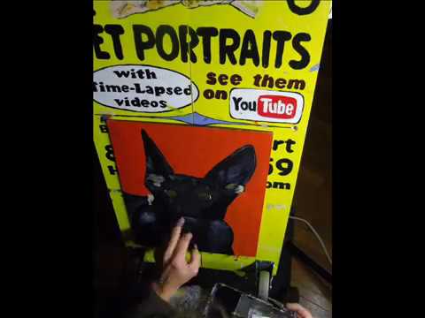Thom Richart Finger Paints Pet Portraits #176