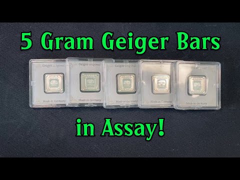 5 Gram Geiger Bars in Assay...WOW!!! 😍 🤓 😍