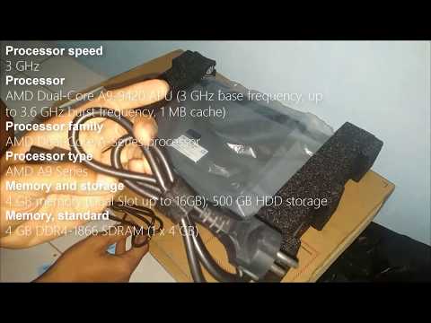 UNBOXING and REVIEW HP LAPTOP 14 BW017AU