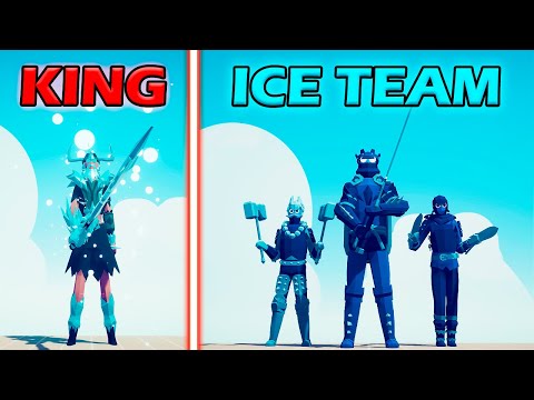 DREAD KING TEAM vs ICE TEAM - Totally Accurate Battle Simulator | TABS
