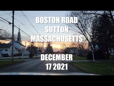 Boston Road in Sutton Massachusetts - Both Directions - December Drive
