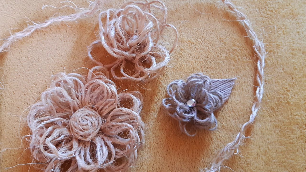 Flor de fio de Juta e Sisal