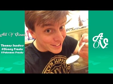 funny thomas sanders disney pranks pokemon pranks with friends the
