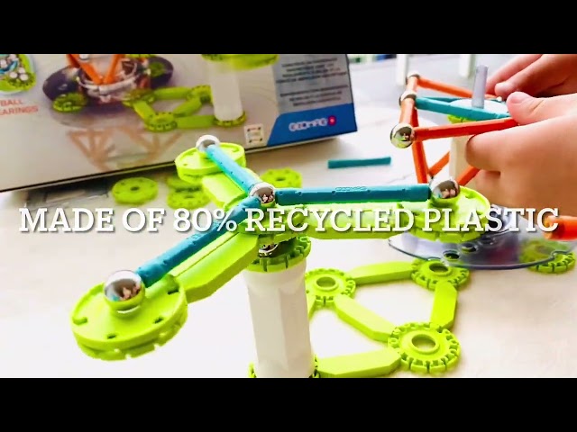 Vídeo relacionado con Geomag - Mechanics Motion Magnetic Gears - Juego Educativo y Creativo para Niños - Bloques de Construcción Magnéticos - Juego de 96 Piezas
