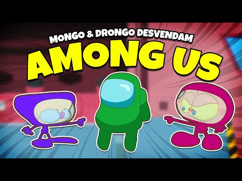 Mongo e Drongo em Among US - mapas The Skeld, Mira HQ e Polus