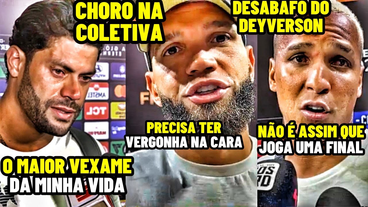 HULK NÃO SE CONTROLA E CHORA DEPOIS DA DERROTA PARA O BOTAFOGO NA FINAL DA LIBERTADORES