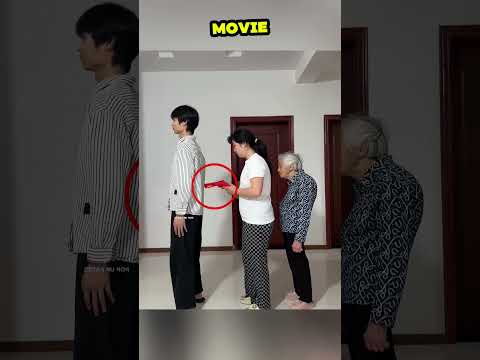 Showed the gun trick but grandma tricket him back 😱