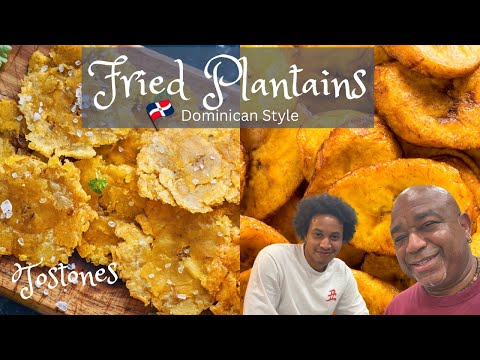🇨🇦 🇩🇴Tostones/Dominican Style Fried Green Plantains/#cookingwithnino