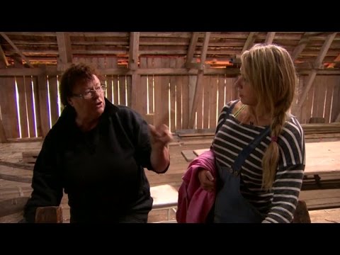 Ewonne Eneroth hotar skitsnackare med stryk - Farmen (TV4)