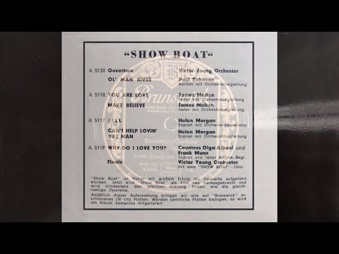 BRUNSWICK A 5120: VICTOR YOUNG Show Boat Ouverture - PAUL ROBESON Ol' Man River 1932 NYC Musical