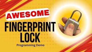 Biometric Fingerprint Padlock, Smart Padlock, Locker Lock, Biometric