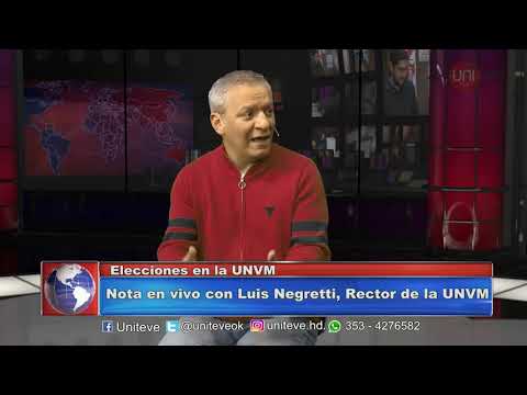 Luis Negretti, rector reelecto de la UNVM