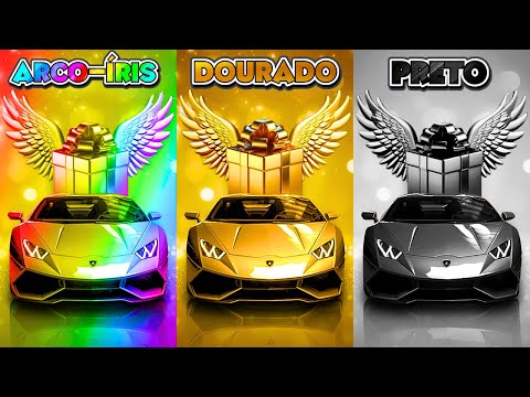 Escolha o seu Presente...! Arco-íris, Dourado ou Preto 🌈⭐️🖤 Que sorte você tem?! 😱 Quiz Tap