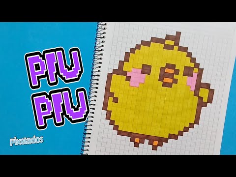 HOW TO DRAW PIU PIU - MOLANG PIXEL ART - PIXELADOS