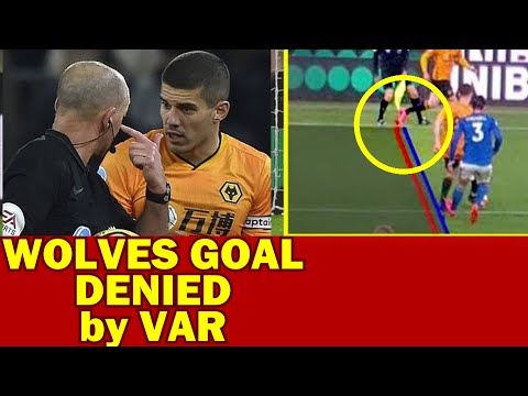 WOLVES GOAL DENIED by VAR - CONOR COADY confronts Mike Dean