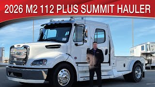A preview image of the linked video showcasing 2026 Freightliner M2 112 SUMMIT HAULER