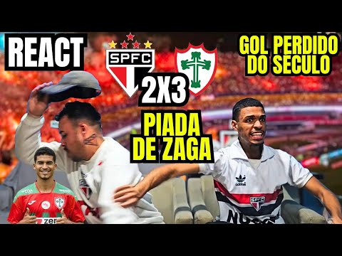 REACT SÃO PAULO 2 X 3 PORTUGUESA PIADA DE ZAGA - PAULISTÃO 2026