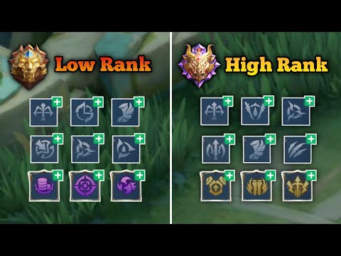 KARRIE BEST EMBLEM SET IN SOLO HIGH RANK | KARRIE MOBILE LEGENDS