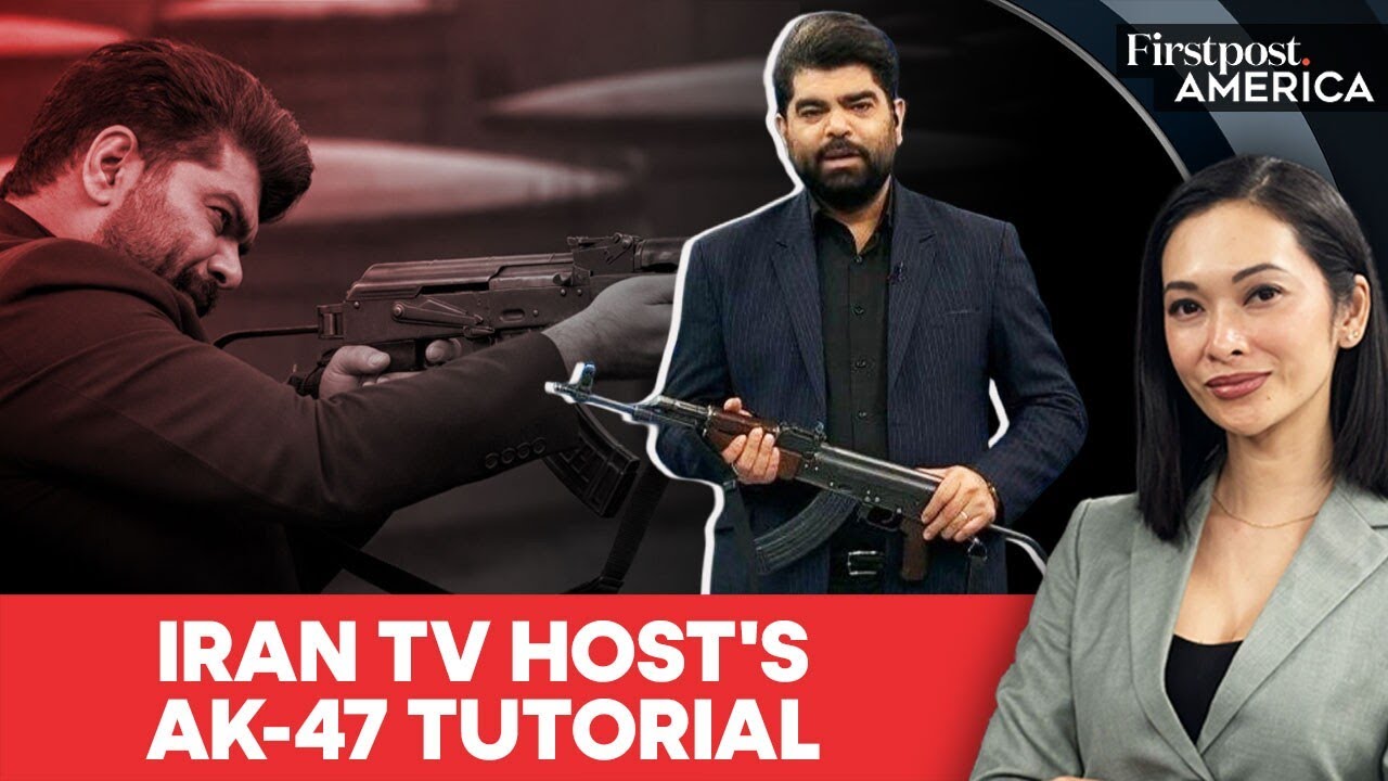 Iran State TV Anchor Fires AK-47 Rifle Live Broadcast Amid US War Threats | Firstpost America | N18G