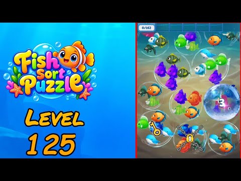 Fish Sort Puzzle Level 125 Walkthrough thumbnail