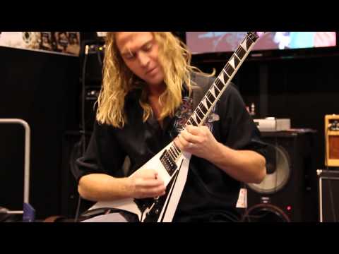 Guitarist Chris Sanders shreds with Eminence at NAMM 2014