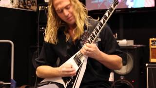 Guitarist Chris Sanders shreds with Eminence at NAMM 2014
