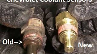 Bad Coolant Temp Sensor replacement Chevrolet S10 4.3v6