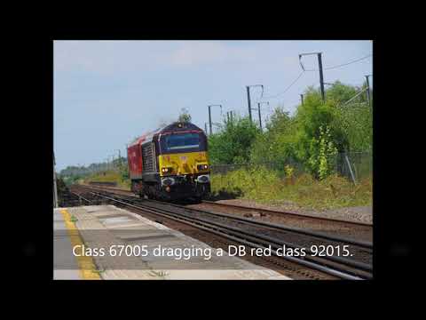 Class 67005 dragging a DB red   92015 22/07/20