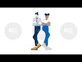 Confident Diverse Partners Standing Back To Back Hand Drawn Whiteboard Animation