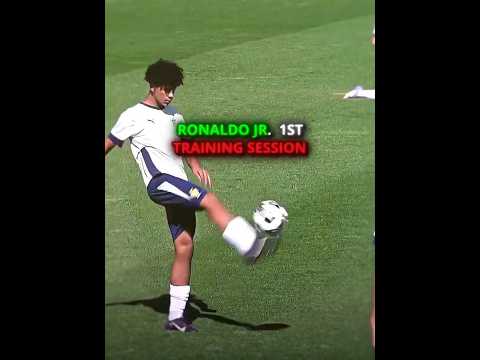 WHEN RONALDO JR COPIES HIS DAD 🥶🔥