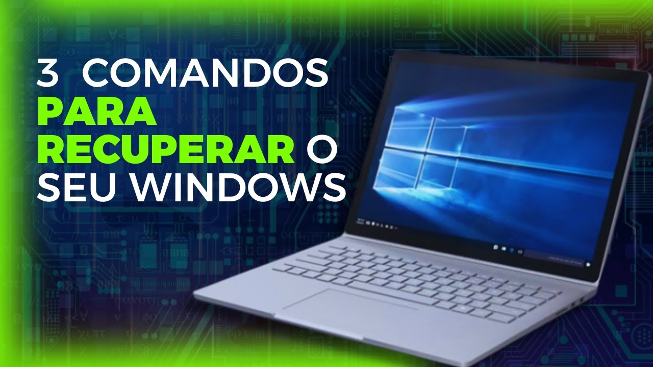 Como RECUPERAR o Windows com Apenas 3 COMANDOS