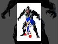 Sonic the Hedgehog as Venom #venomthelastdance #sonicthehedgehog #sonic3 #digitalartist