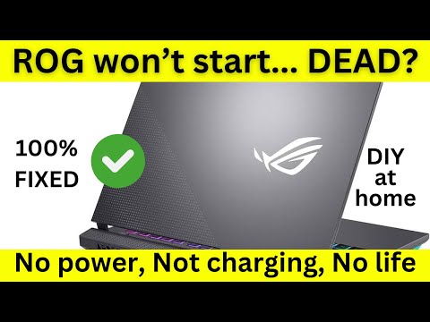 asus rog laptop won't boot | laptop no power | Fixed #asus #rog