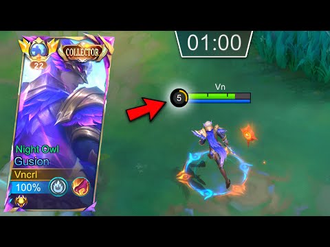 GUSION SOLO RANK HYPER CARRY BEST ROTATION! 1 MIN = LEVEL 5! 😱 -MLBB