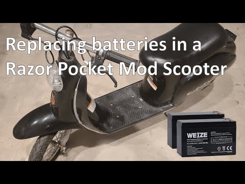 Replacing Batteries in Razor Pocket Mod Scooter