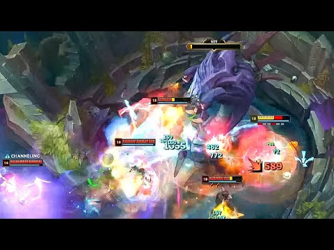 Corki Roubando Barão 1v5