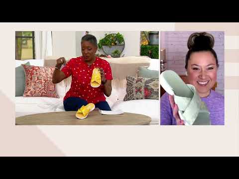 Ryka Cross Band Slide Sandals - Malin on QVC