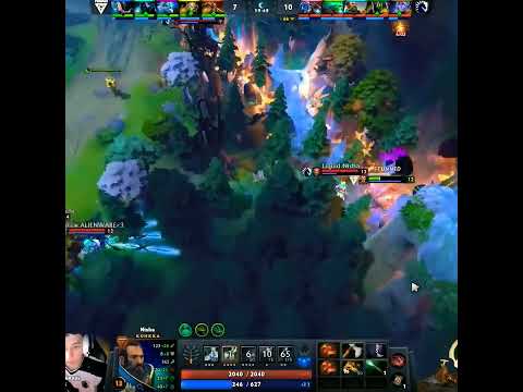 Nisha using cheats🧐 #shorts #dota2