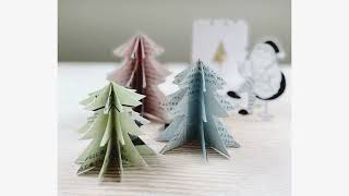 10min Craft Ideas: Let’s make mini Christmas Trees・10分でできる簡単ミニクリスマスツリーを作ろう