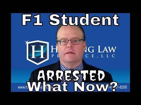 When an F1 student gets arrested