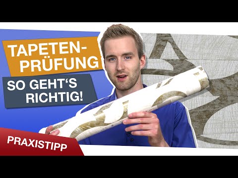 Vor dem Tapezieren: Tapeten richtig prüfen