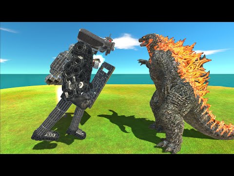 Titan Cameraman VS Godzilla 2021 - Animal Revolt Battle Simulator