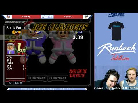The Smash Lab 132 (Pepis Telethon) Winners Quarters - PF|Schfifty (Ice Climbers) vs Cheesy (Marth)