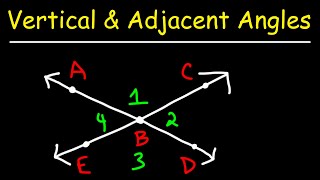 Vertical Angles and Adjacent Angles - Geometry